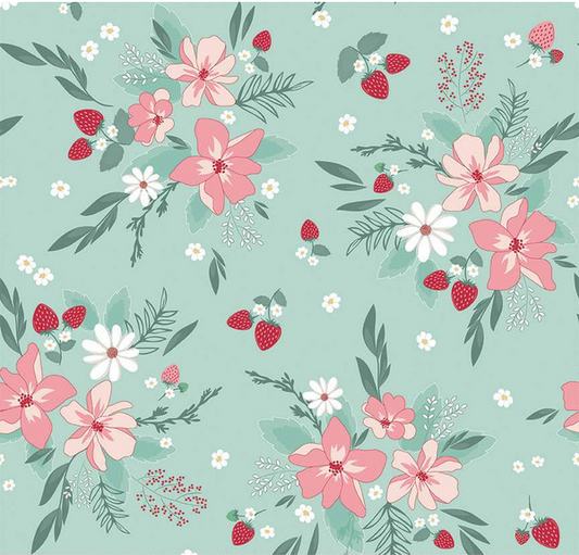 Berry Market Main Mint Fabric