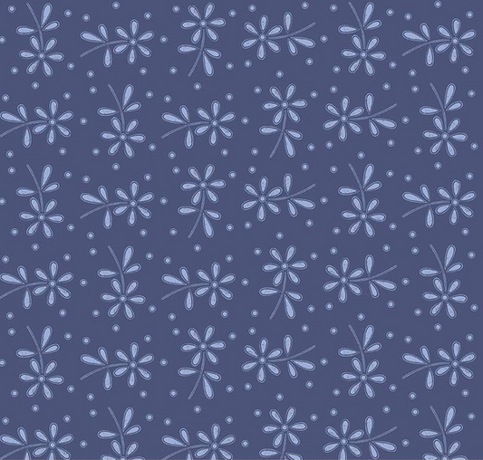 Sewing Seeds III Daisy Eyelet Toss Blue