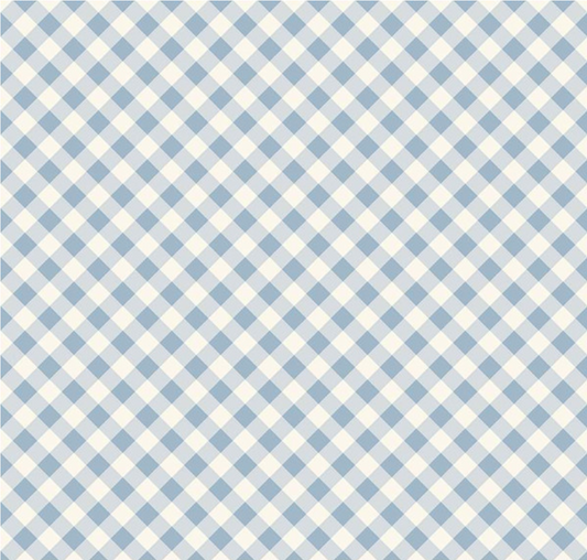 Freedom Garden Gingham Sky Yardage