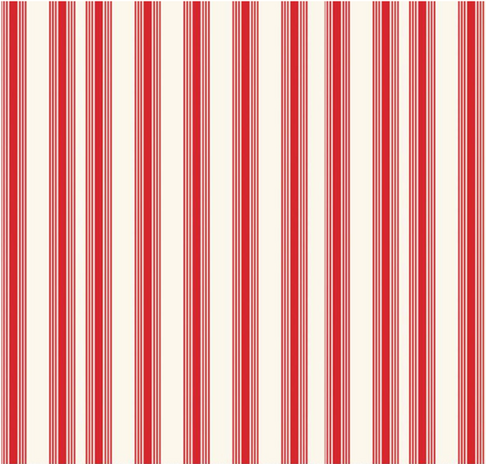 Freedom Garden Stripes Red Yardage