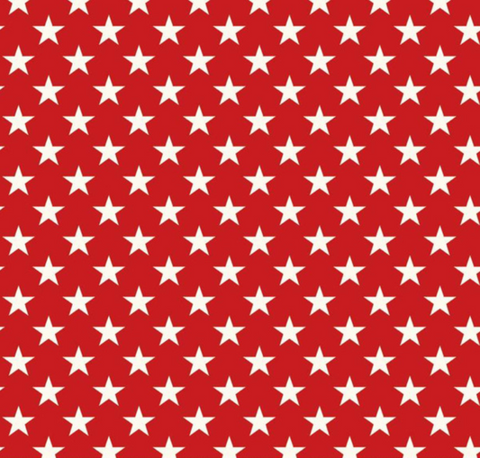 Freedom Garden Stars Red Yardage
