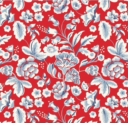 Freedom Garden Main Red Yardage