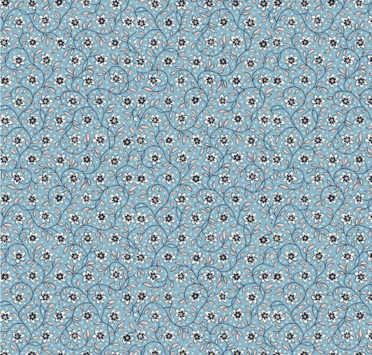 Liberty Denim Florals Lily Trail B Yardage