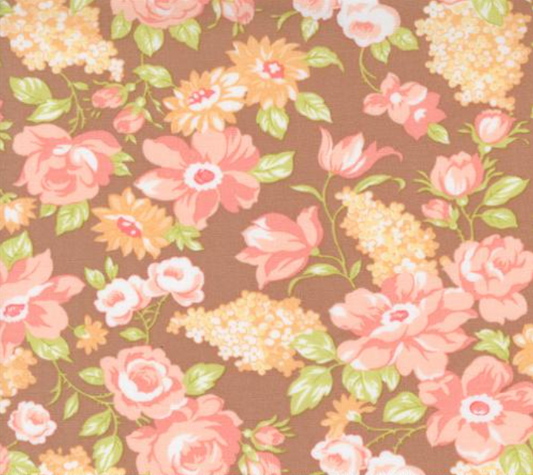 Portofino Tuscan Blooms Sienna Yardage