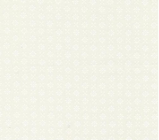 Red White and Bloom Firework Daisy White Yardage