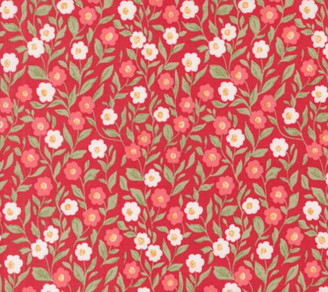 Love Blooms Cupid Florals Rose Yardage