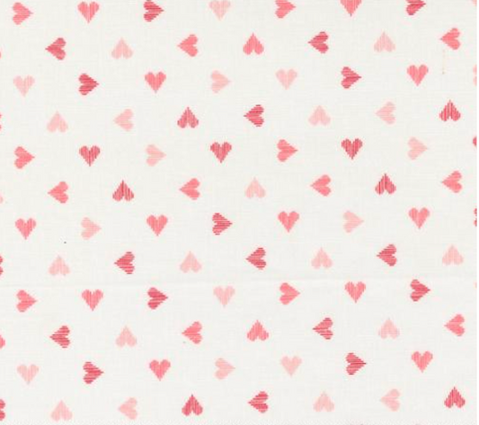 Love Blooms Valentines Hearts Lace Yardage