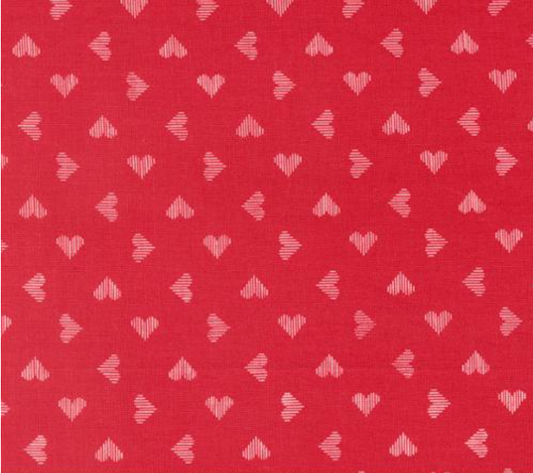 Love Blooms Valentines Hearts Rose Yardage