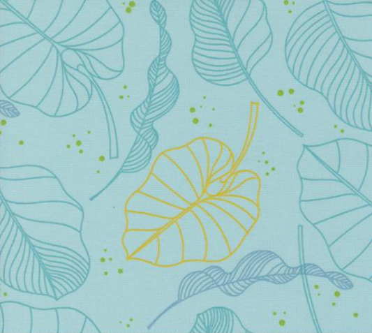 Olive You Leaves Mist Yardage