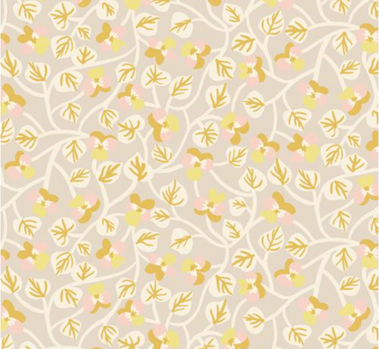 Bird is the Word Pansy Nature Flowers Sandbox Yardage