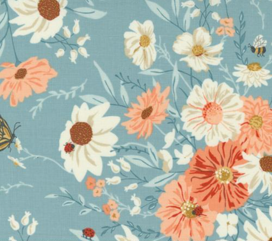 Farmstead Farm Fresh Flowers Mountain Stream Yardage