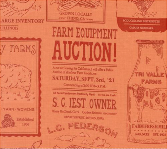 Farmstead Farm Advertisements Coral Yardage