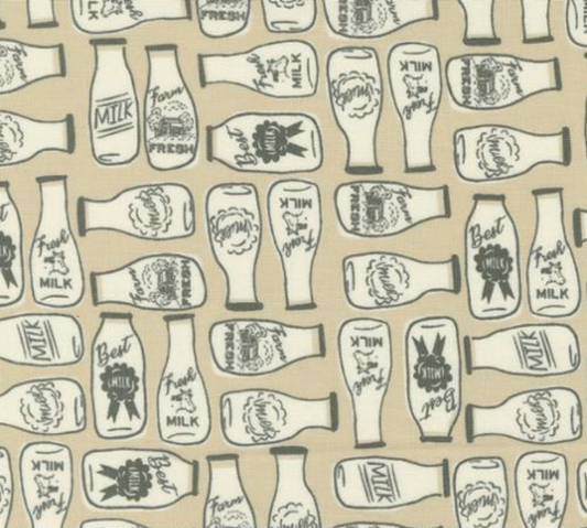 Farmstead Milk and More Linen Yardage