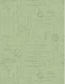 Garden Grace Script Texture Sage Yardage