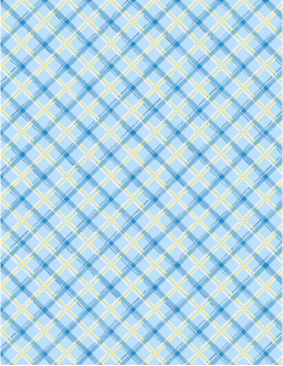Gnome-Grown Plaid Blue Yardage