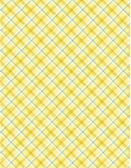 Gnome-Grown Plaid Yellow Yardage