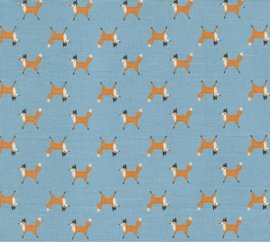 Woodland Wonder Fox Trot Sky Yardage