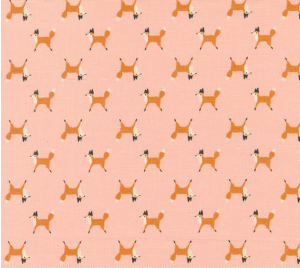 Woodland Wonder Fox Trot Blush Yardage