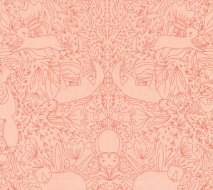 Woodland Wonder Frolic Blush Yardage