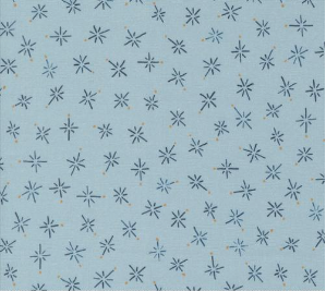 Longshore Compass True North Day Blue Yardage