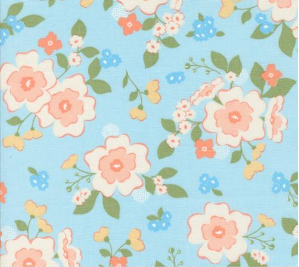 Dainty Meadow Wild Boutique Florals Sky Yardage