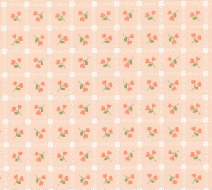 Dainty Meadow Checks and Plaids Floral Blush Yardage