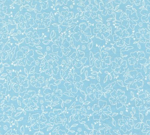 Dainty Meadow Dainty Doodle Florals Sky Yardage