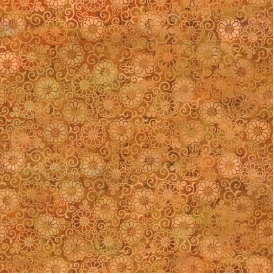 Oriental Gardens Lace Gold Fabric