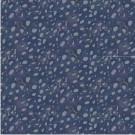 Meadow at Dusk Swirl Allover Dark Blue Yardage