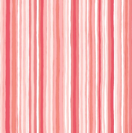 Windflower Stripe Pink Fabric