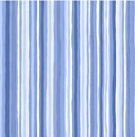 Windflower Stripe Blue Fabric