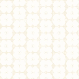 Windflower Geo Flower Cream Fabric