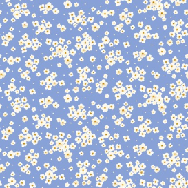 Windflower Mini Blue Fabric