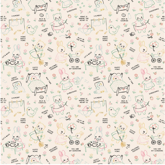 Home Sweet Home Chore Time Multi Yardage