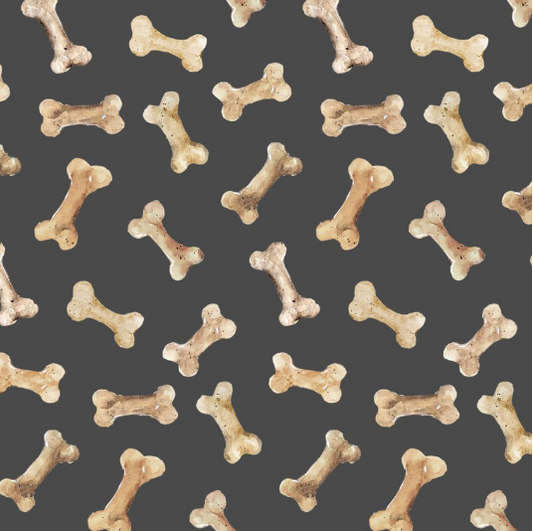 Best Friends Bones Black Yardage