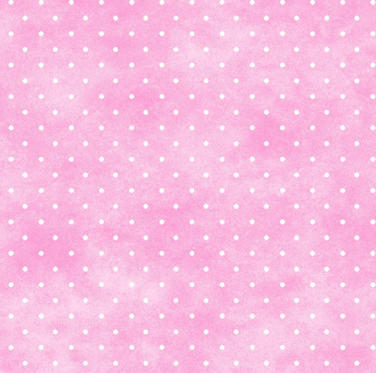 Playtime Flannel Tiny Dot Pink Yardage
