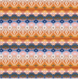 Rhapsody Boho Geo Orange Yardage
