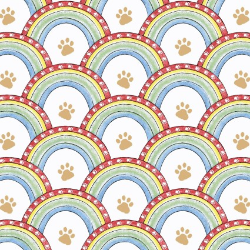 A Place To Call Home Rainbow Set Blue Multi Yardage