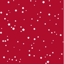 Wings of Freedom Tossed Small Stars Red Yardage