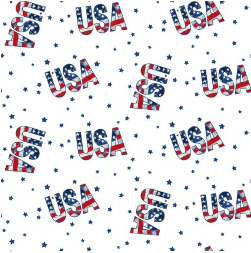 Wings of Freedom USA Tossed White Yardage