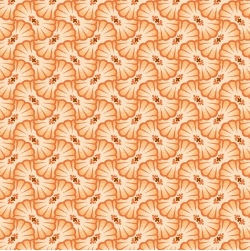 Koi Pond Lily Pad Geo Orange Yardage