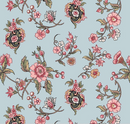 Jane Austen at Home Cassandra Blue Yardage