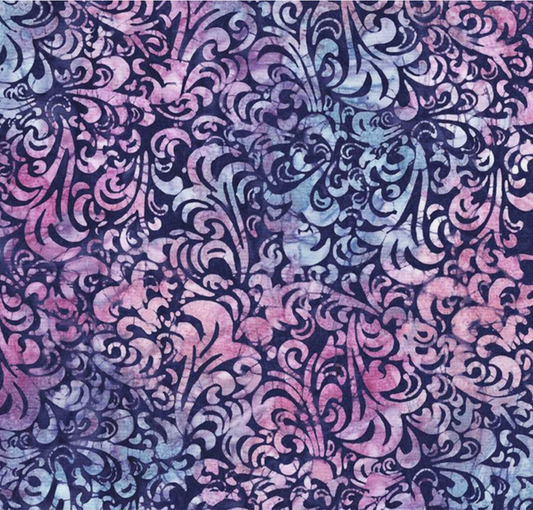 Batiks Hand Dyes Elementals Twirl & Swirl Lollipop Yardage