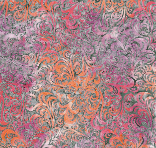Batiks Hand Dyes Elementals Twirl & Swirl Whimsical Yardage