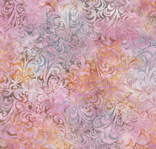 Batiks Hand Dyes Elementals Twirl & Swirl Prismatic Bliss Yardage