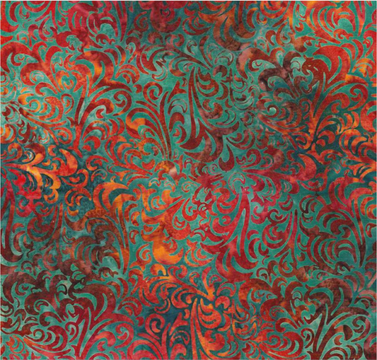Batiks Hand Dyes Elementals Twirl & Swirl Sassy Yardage