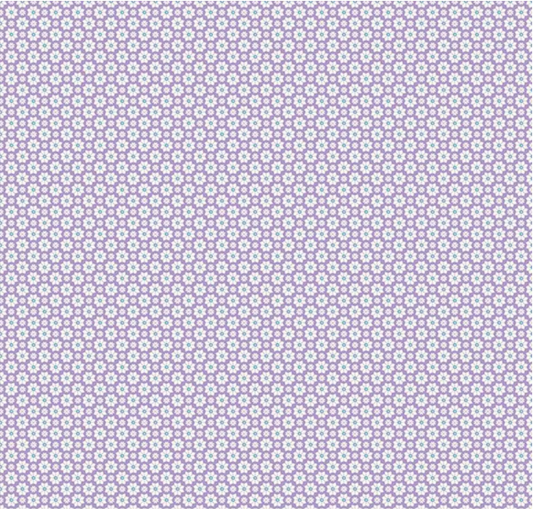 Vibrance Flowers Lilac Yardage
