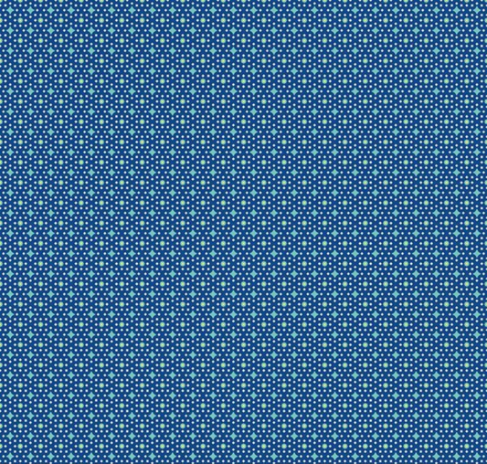 Vibrance Star Junctions Denim Yardage
