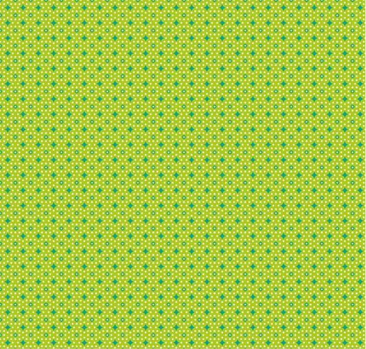 Vibrance Star Junctions Lime Yardage