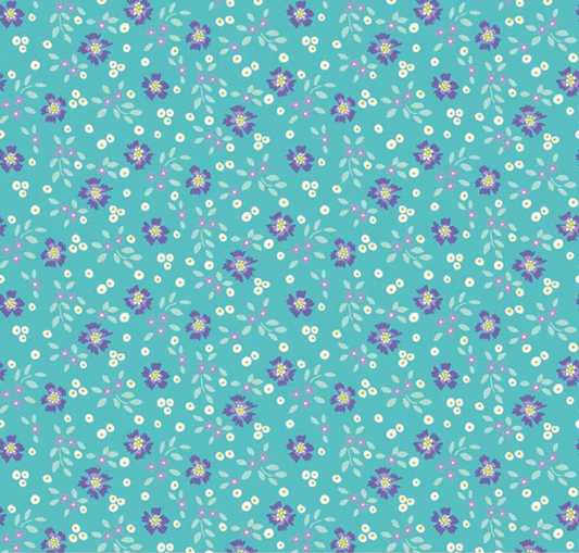 Vibrance Abloom Peacock Yardage